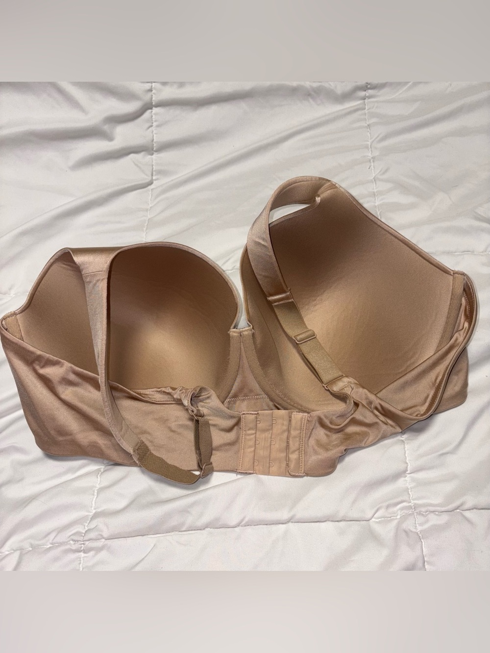 dreamfit bra t shirt underwire 46DD nude tan beige - Picture 3 of 5